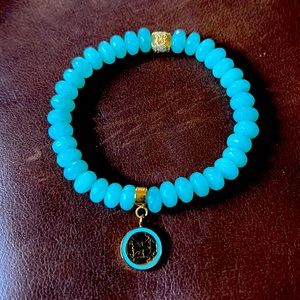 Rustic Cuff Aqua Jenni Bracelet